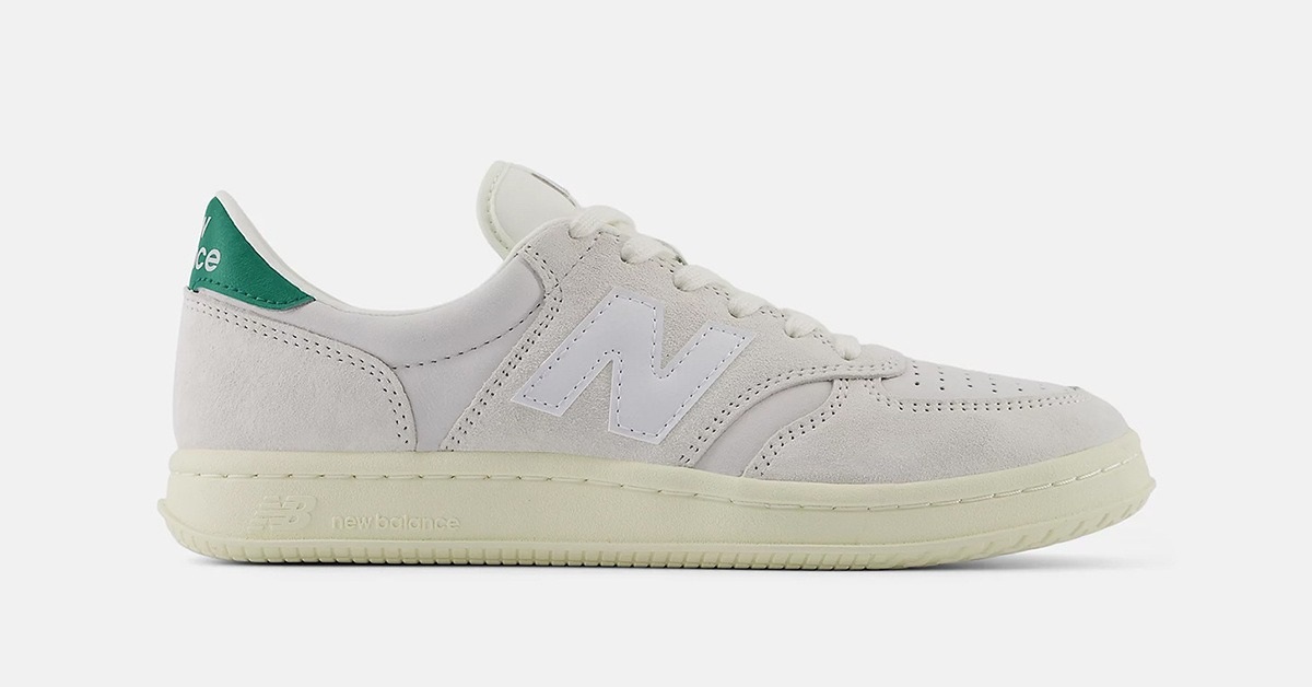 The New Balance T500 "Sea Salt/Nori" is a Timeless Tennis Shoe